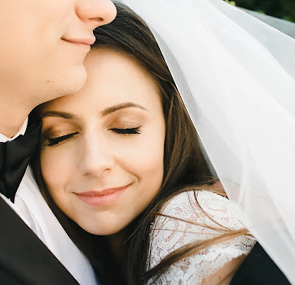 premarital1 Bride and groom embrace